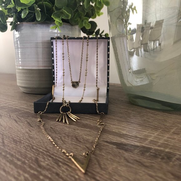 Lucky Brand Jewelry - Lucky Brand Antique Goldtone Multi strand Necklace